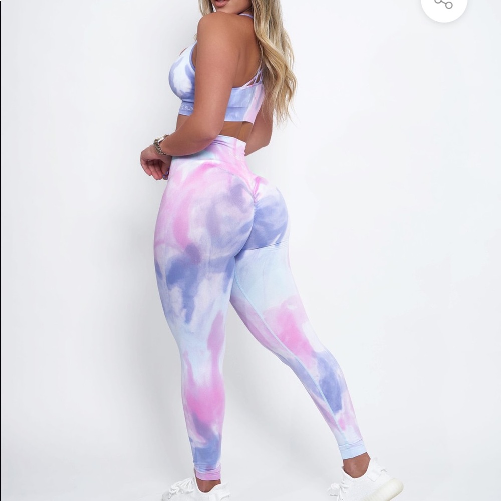 Pcheebum scrunch butt bum leggings new tie dye